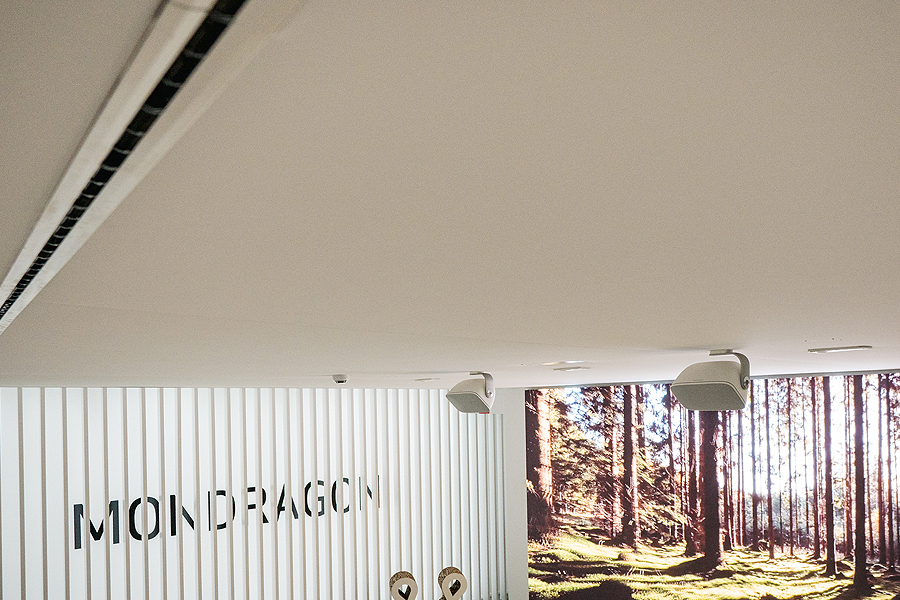 sala principal con techo fonoabsorbente